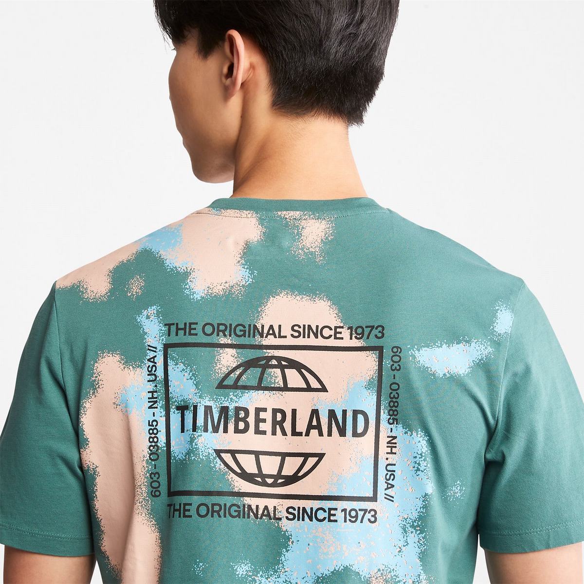 Timberland T Shirts Herre Dyb Grøn | YMKS93671