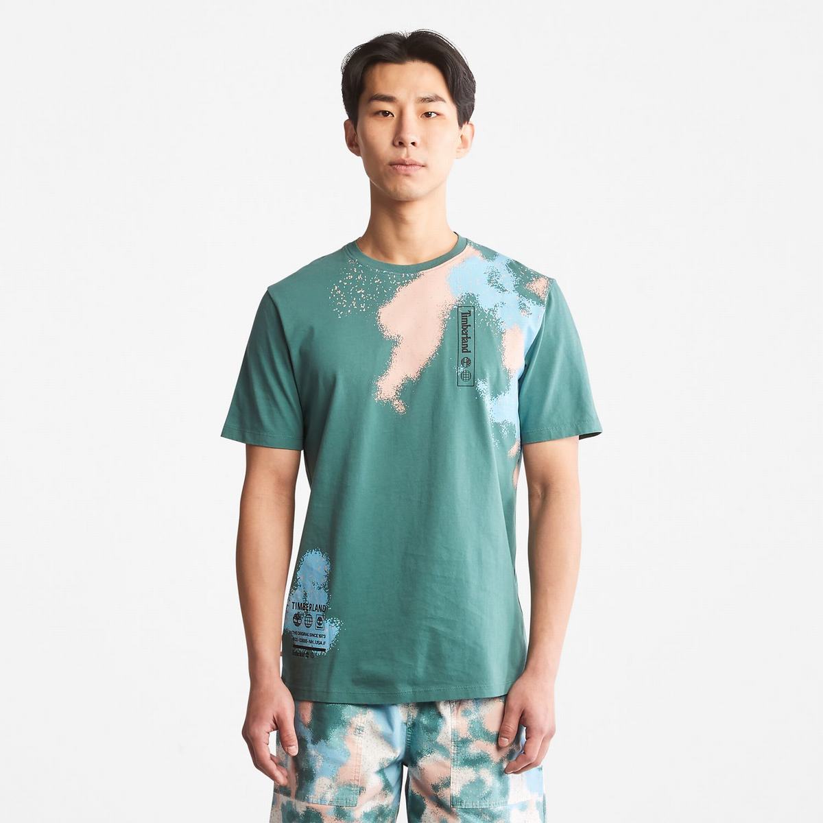 Timberland T Shirts Herre Dyb Grøn | YMKS93671