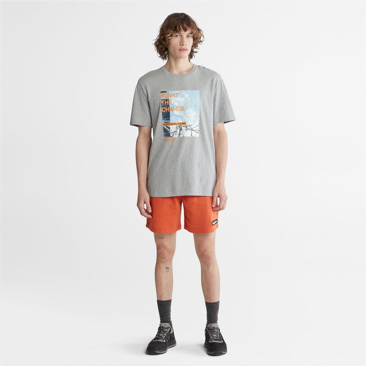 Timberland T Shirts Herre Grå | DCQG47291