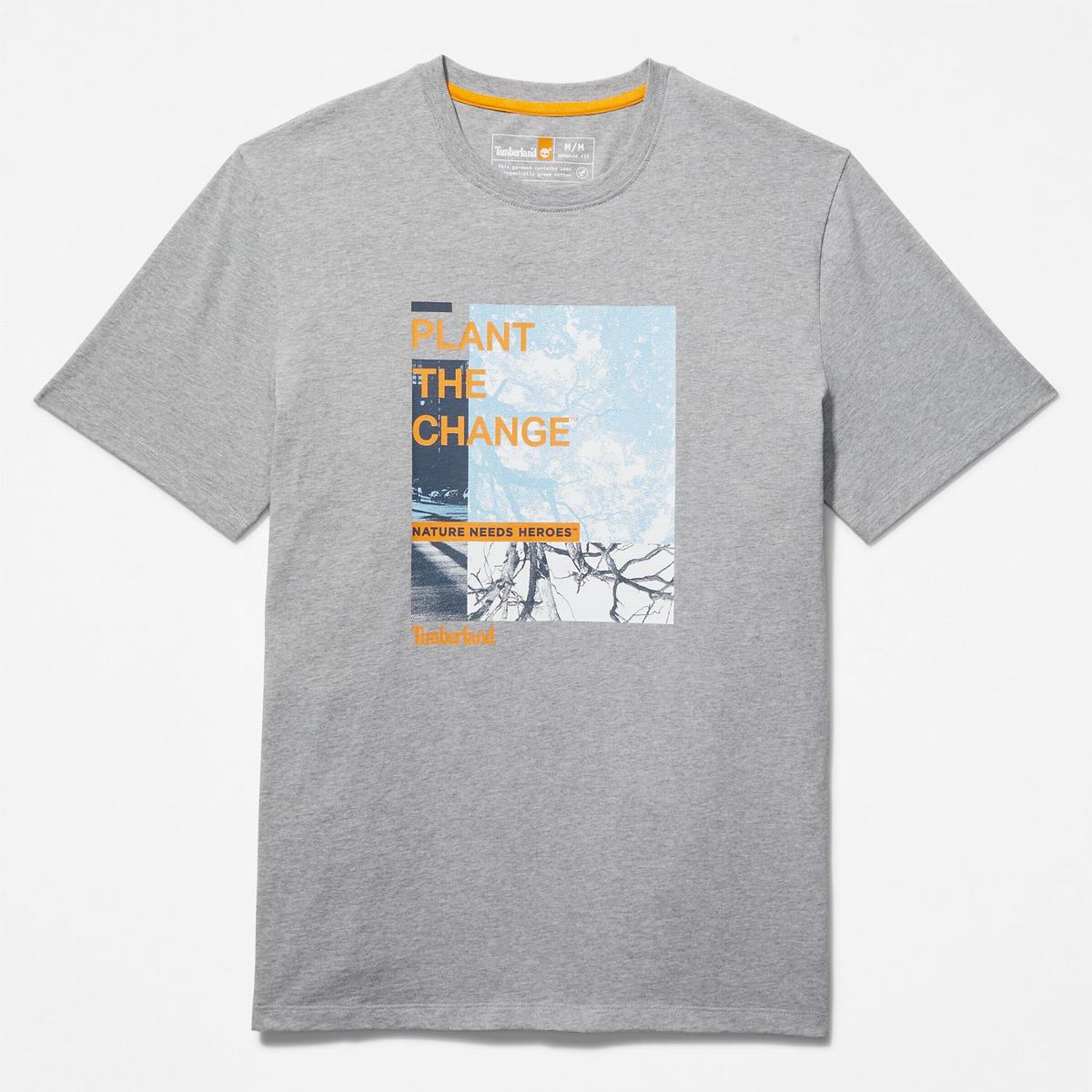 Timberland T Shirts Herre Grå | DCQG47291