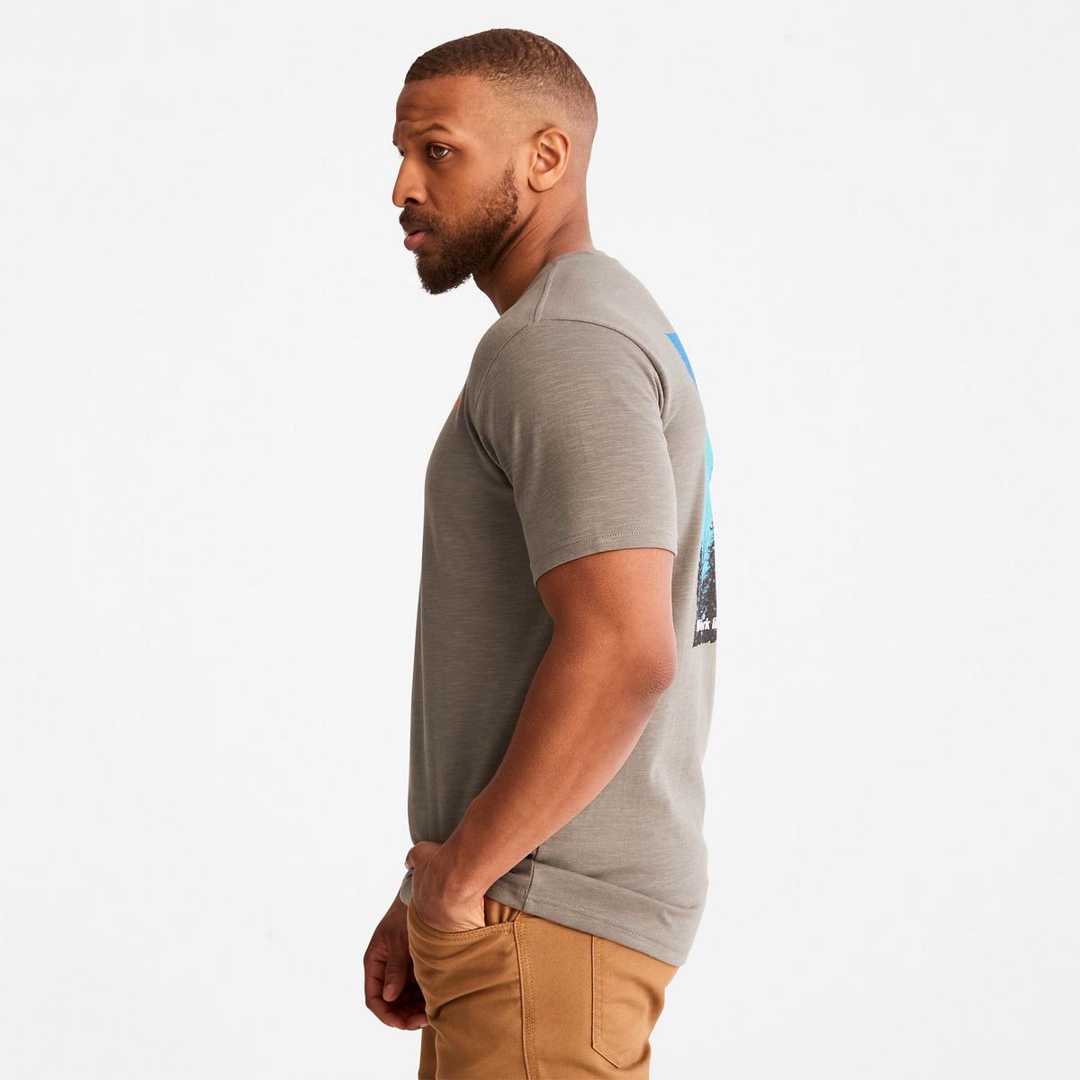 Timberland T Shirts Herre Grå | TVJU81097