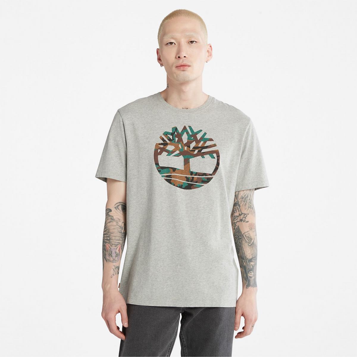 Timberland T Shirts Herre Grå | VKPU09561