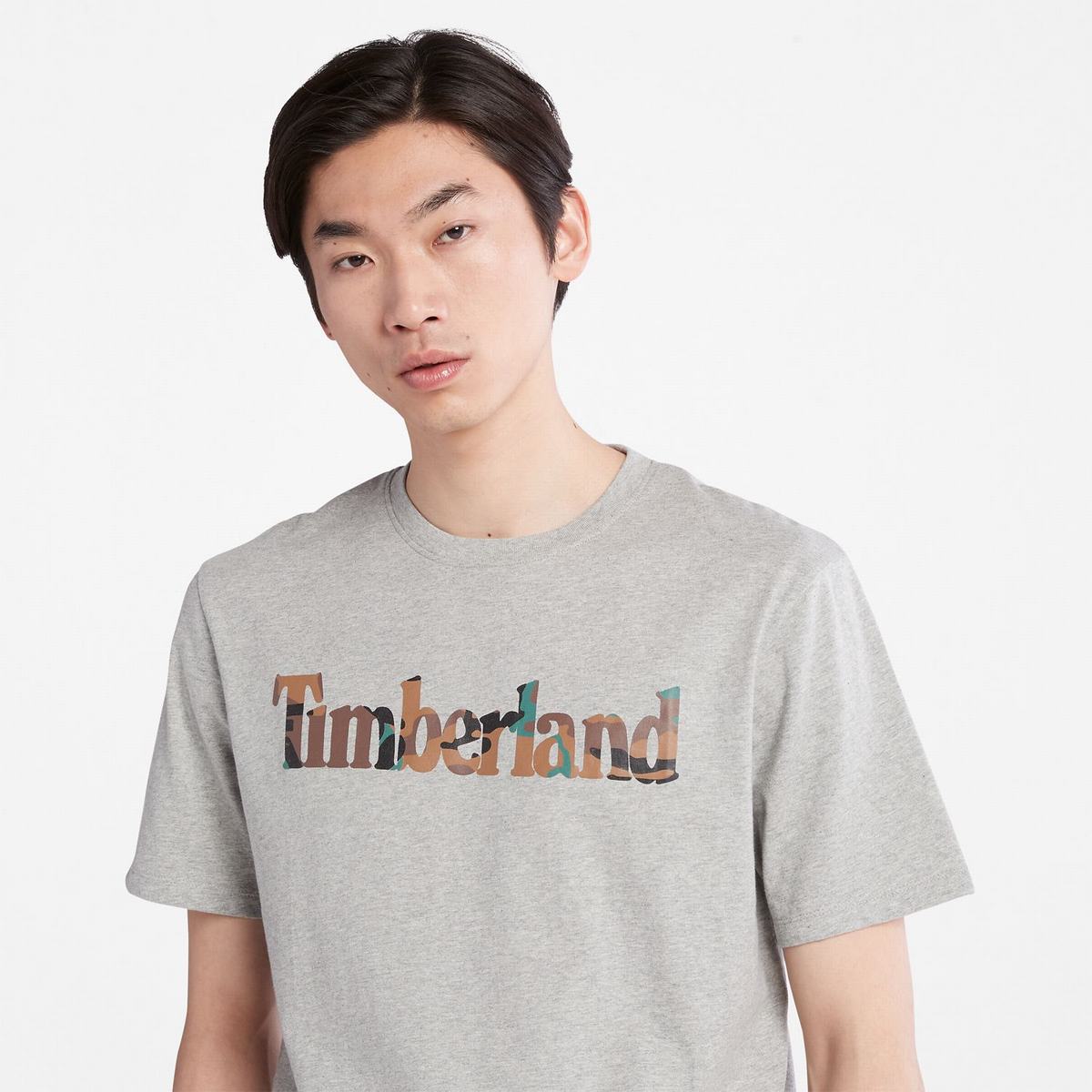 Timberland T Shirts Herre Grå | VONP75948