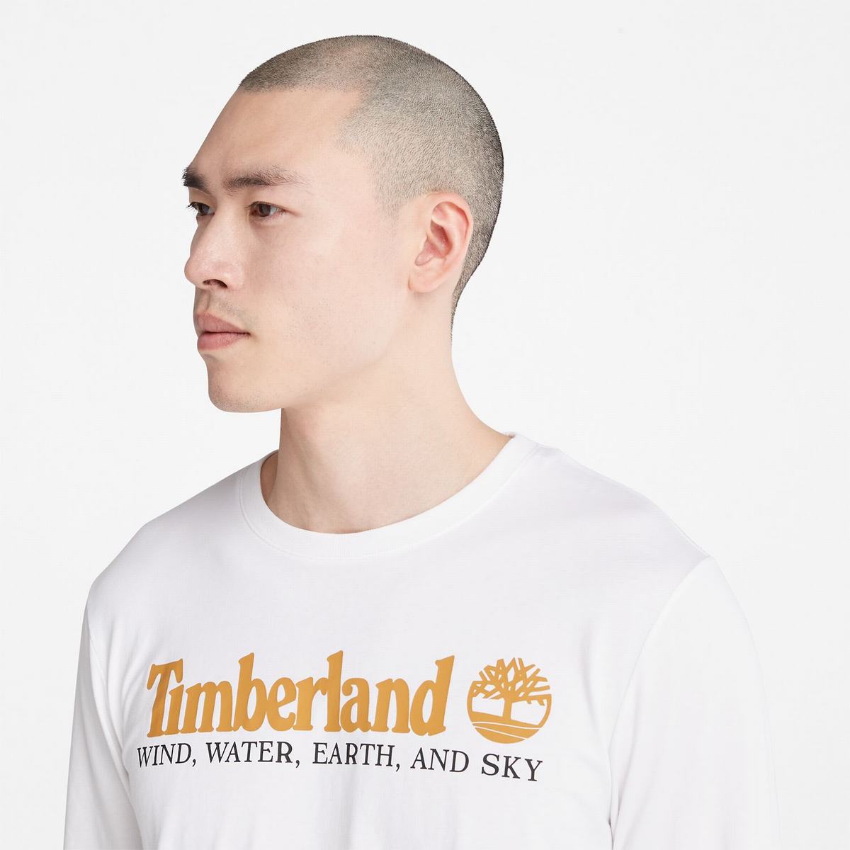 Timberland T Shirts Herre Hvide | ANQB57126