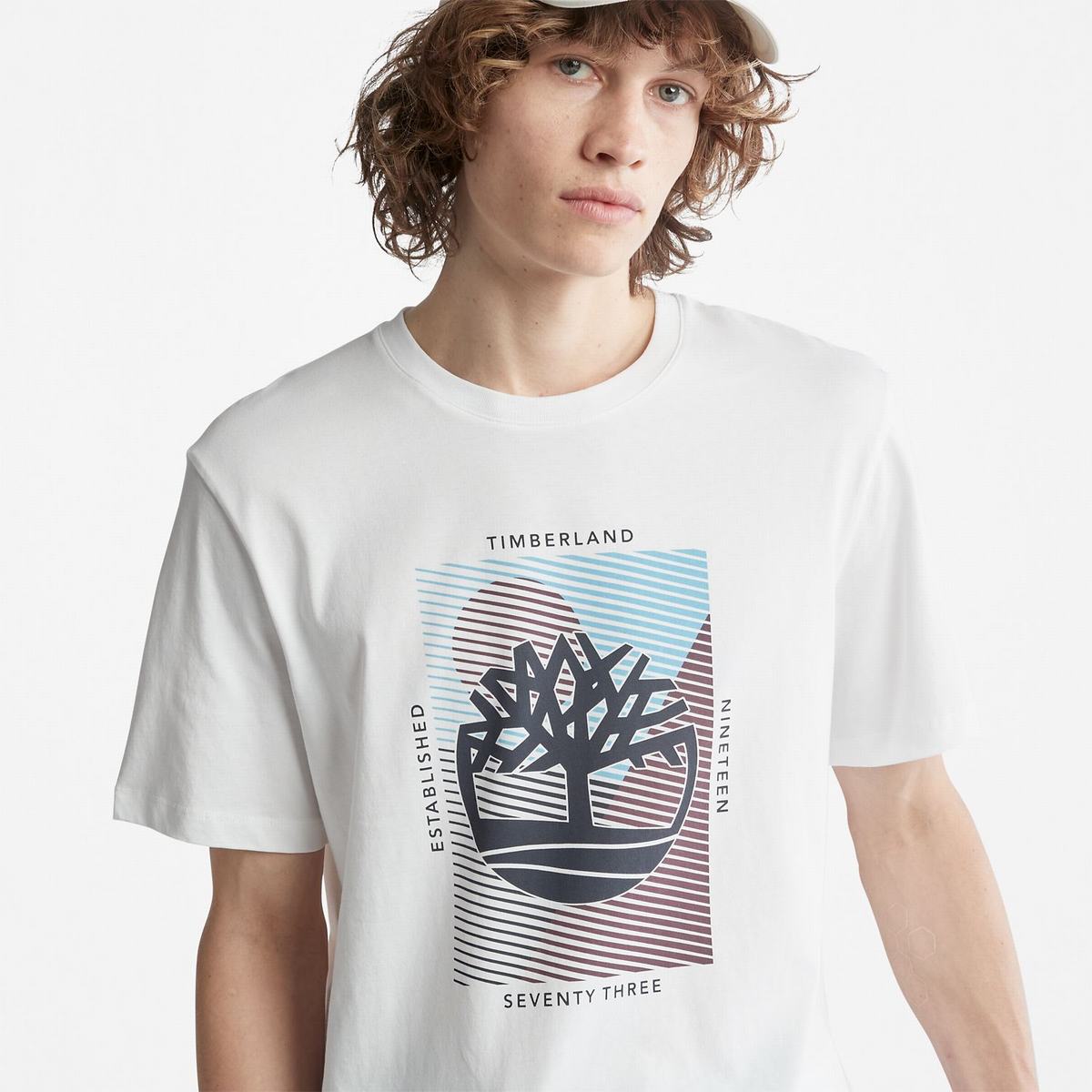 Timberland T Shirts Herre Hvide | EULX15490