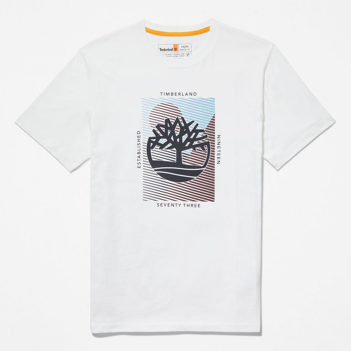 Timberland T Shirts Herre Hvide | EULX15490