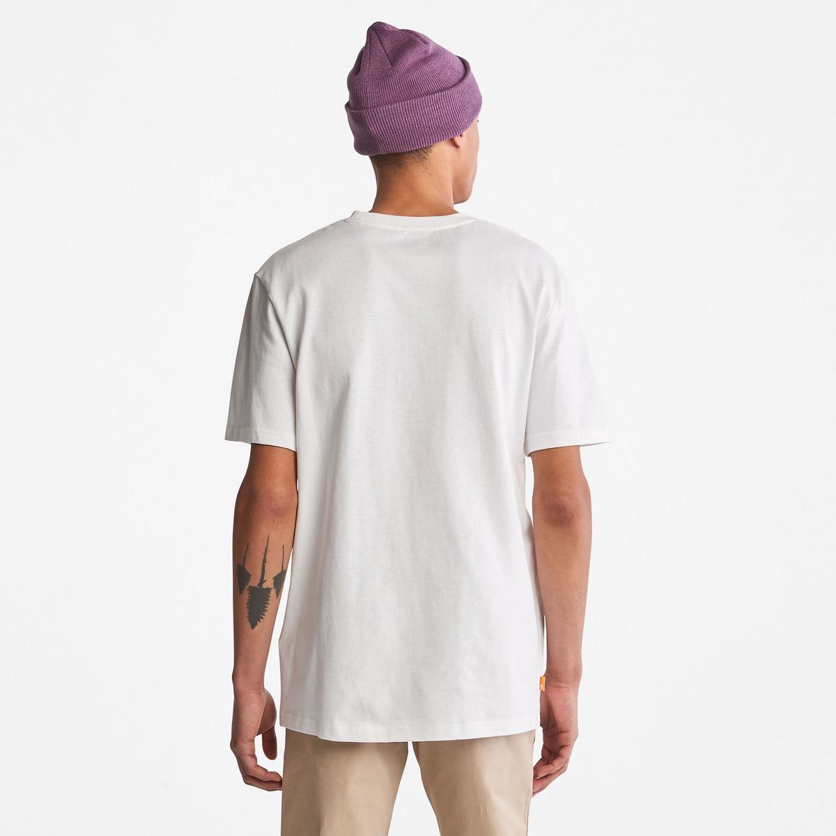 Timberland T Shirts Herre Hvide | GYUM91483