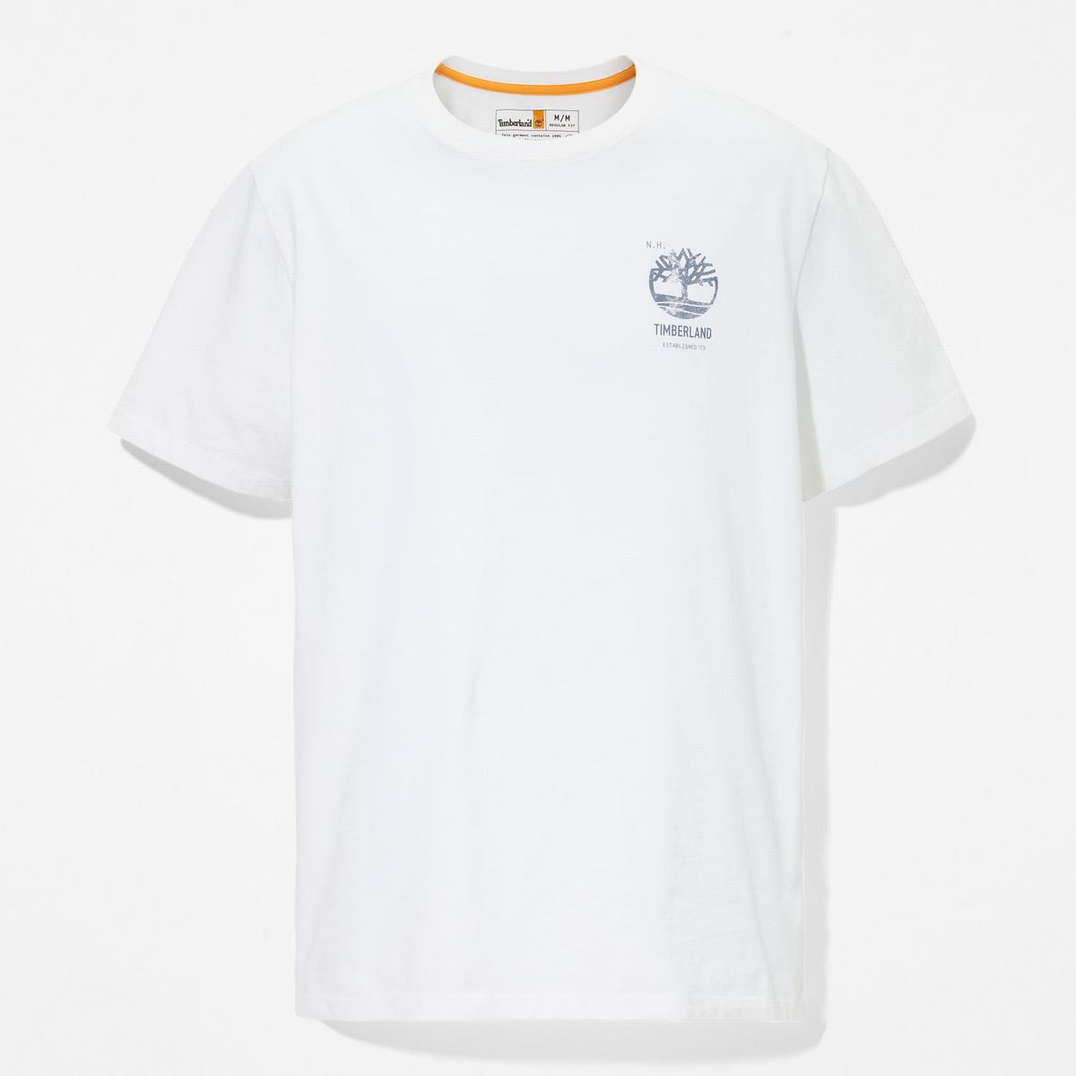 Timberland T Shirts Herre Hvide | KYAH47609