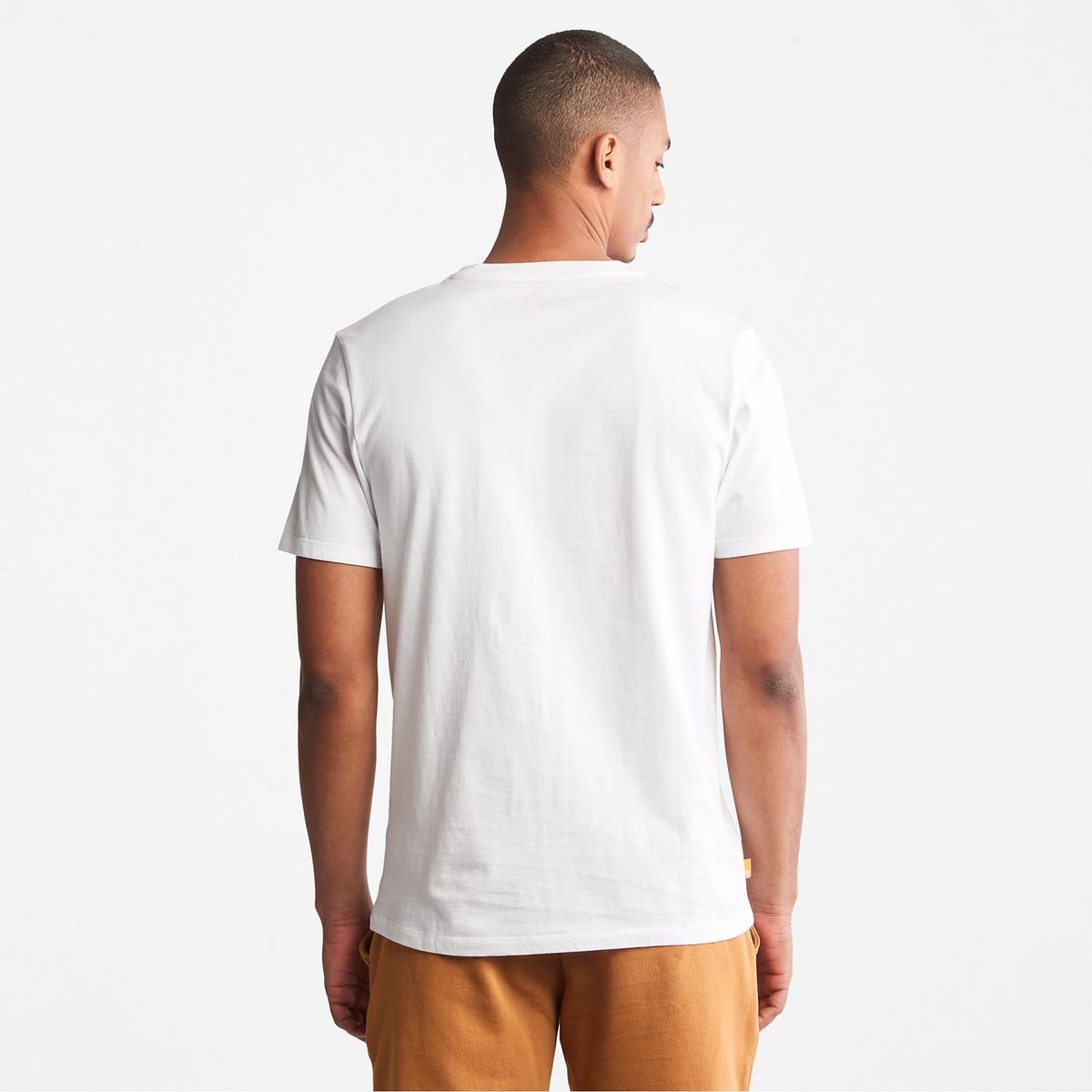 Timberland T Shirts Herre Hvide | LYIS36709