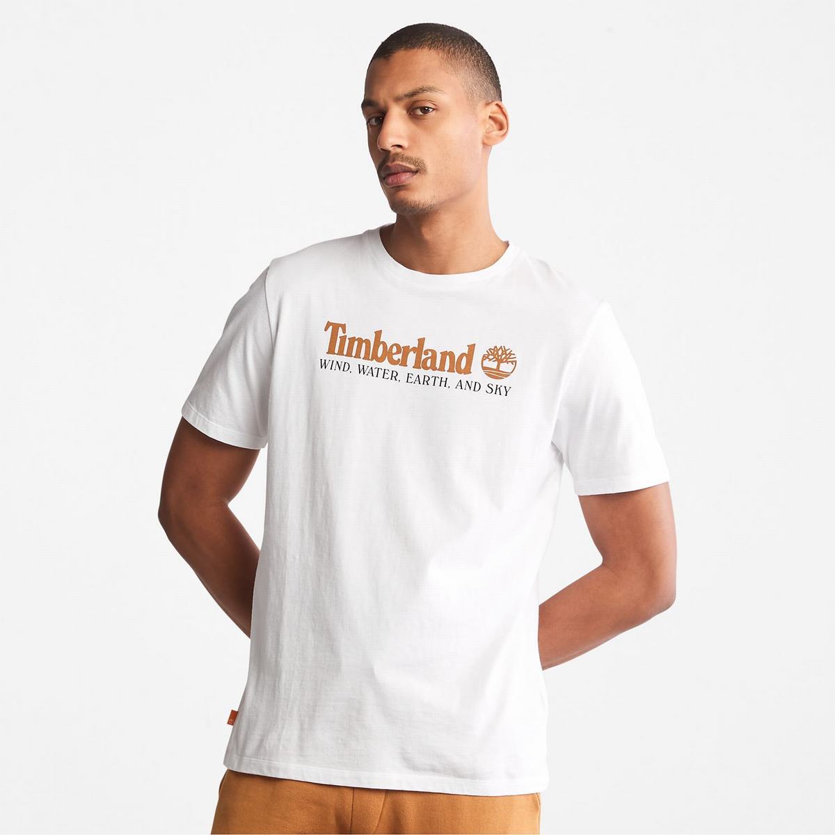 Timberland T Shirts Herre Hvide | LYIS36709