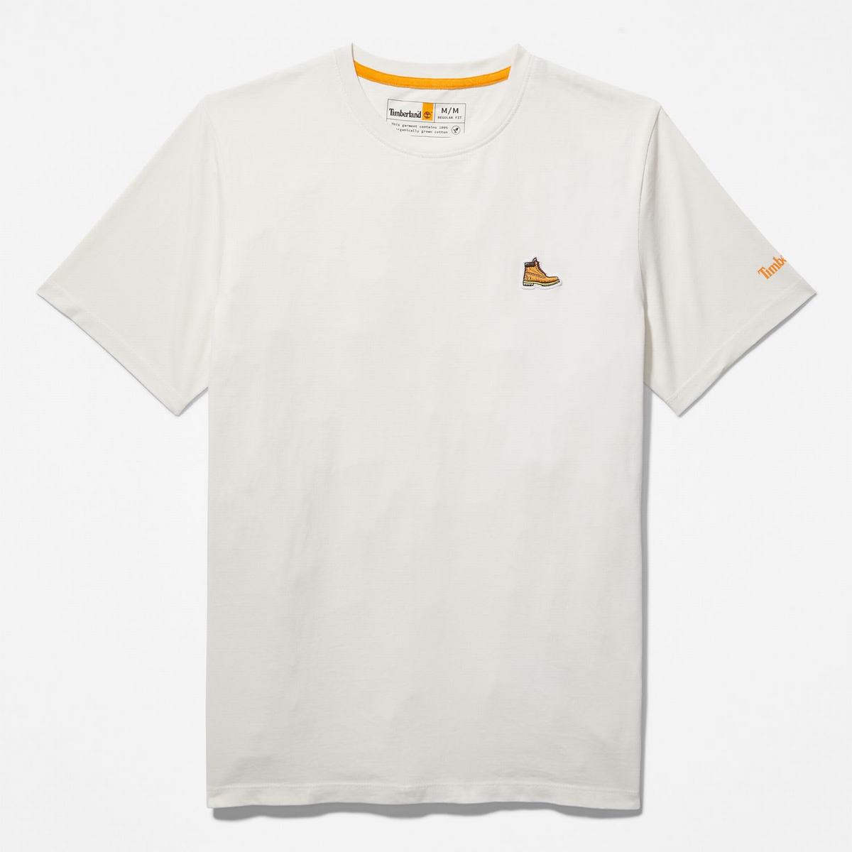 Timberland T Shirts Herre Hvide | VCKN04391