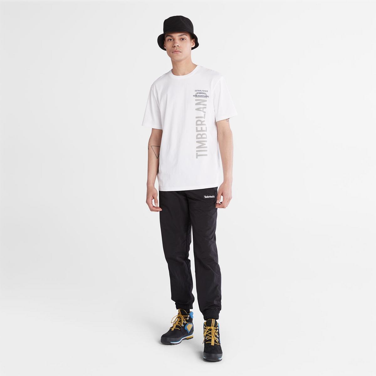 Timberland T Shirts Herre Hvide | VRMN54201