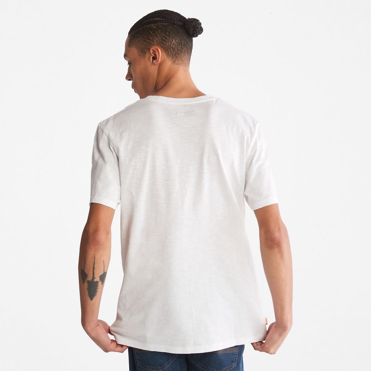 Timberland T Shirts Herre Hvide | VZFY86524