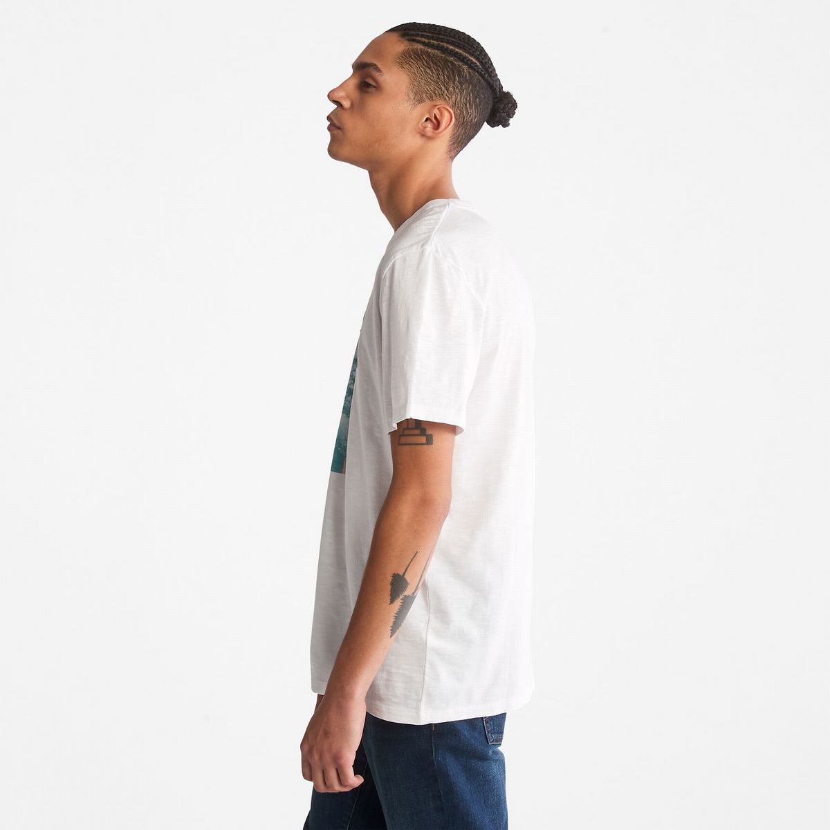 Timberland T Shirts Herre Hvide | VZFY86524