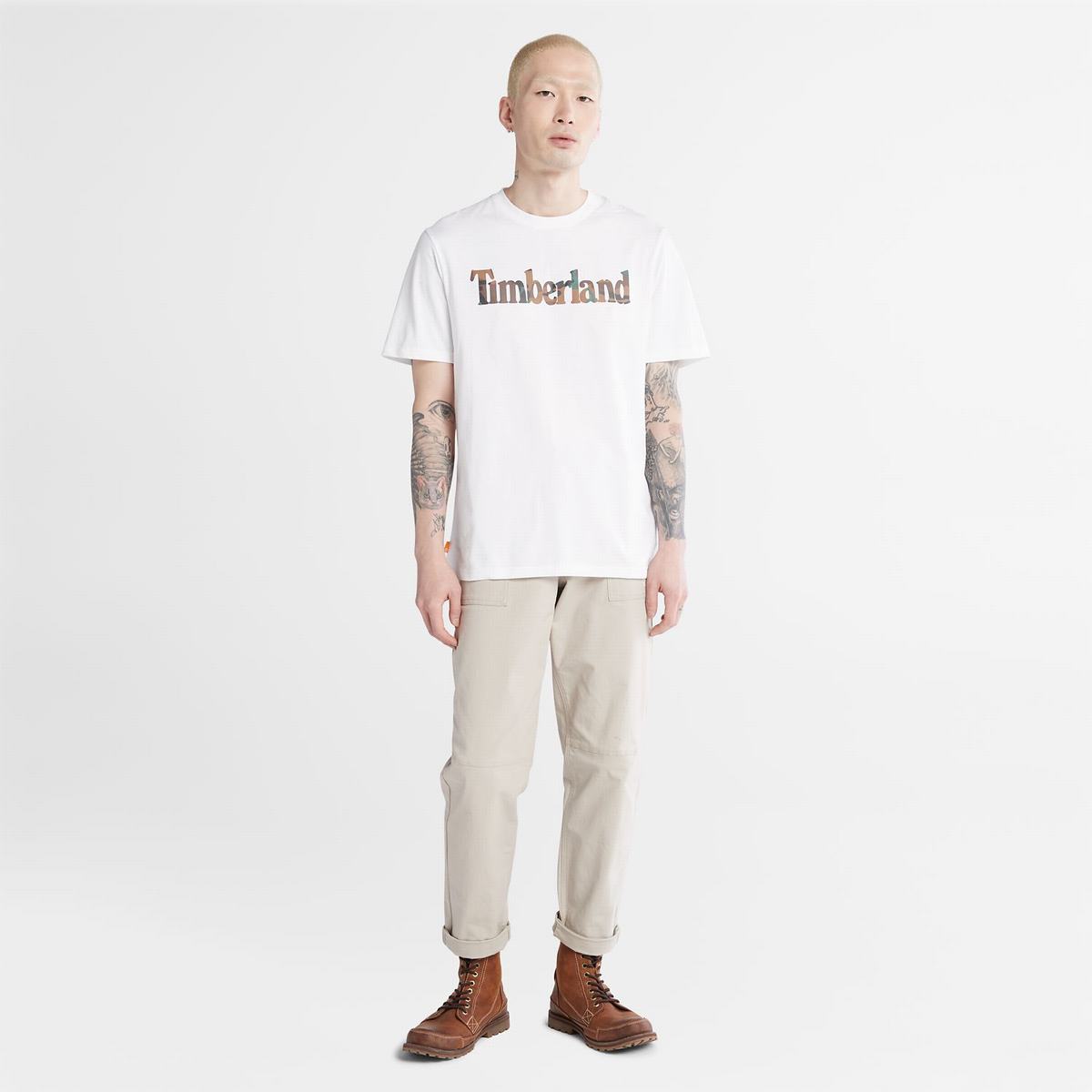 Timberland T Shirts Herre Hvide | YDNH58913