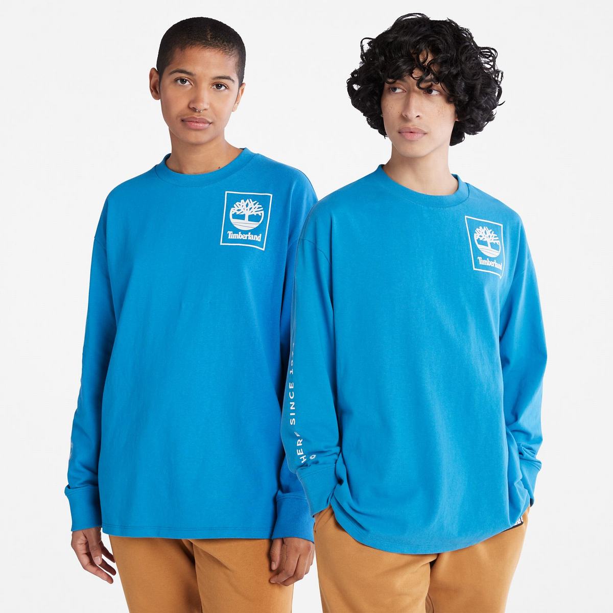 Timberland T Shirts Herre Lyseblå | ADIR52980