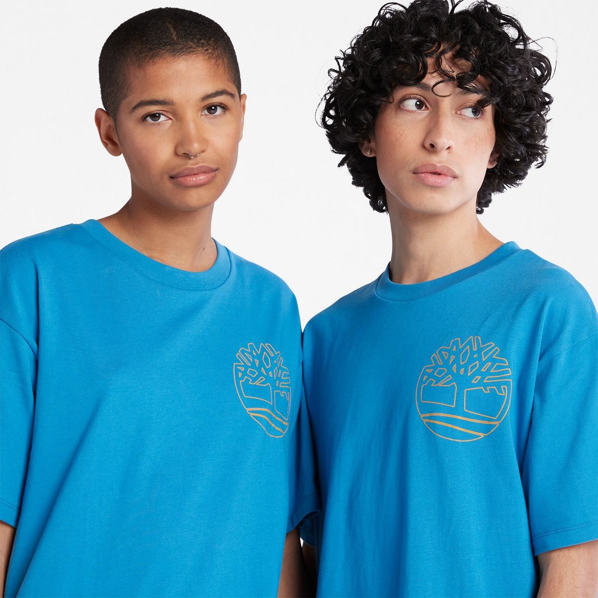 Timberland T Shirts Herre Lyseblå | NKVE48915