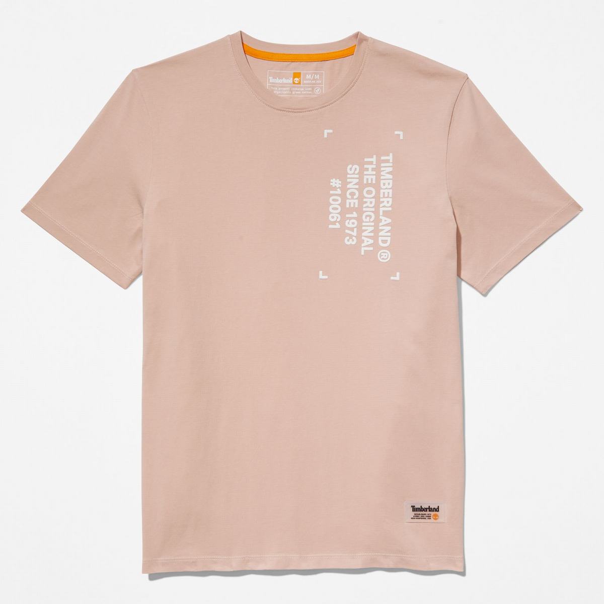 Timberland T Shirts Herre Lyserød | KNYI69375