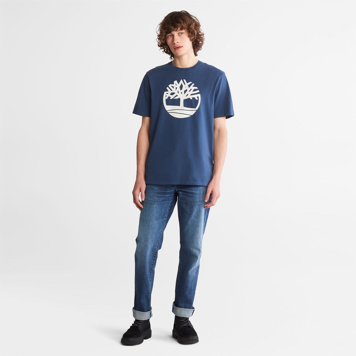 Timberland T Shirts Herre Mørkeblå | LNRD01349