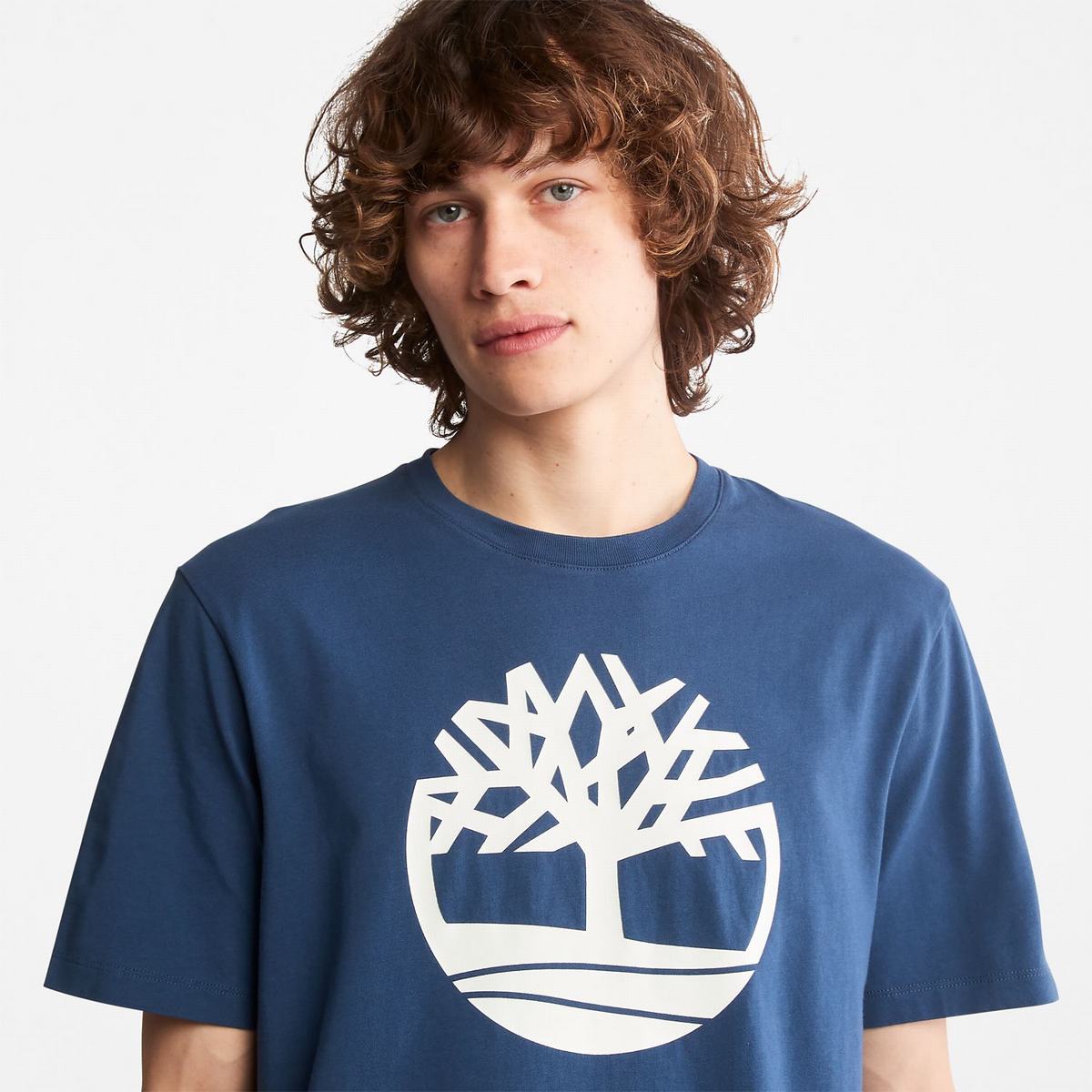 Timberland T Shirts Herre Mørkeblå | LNRD01349