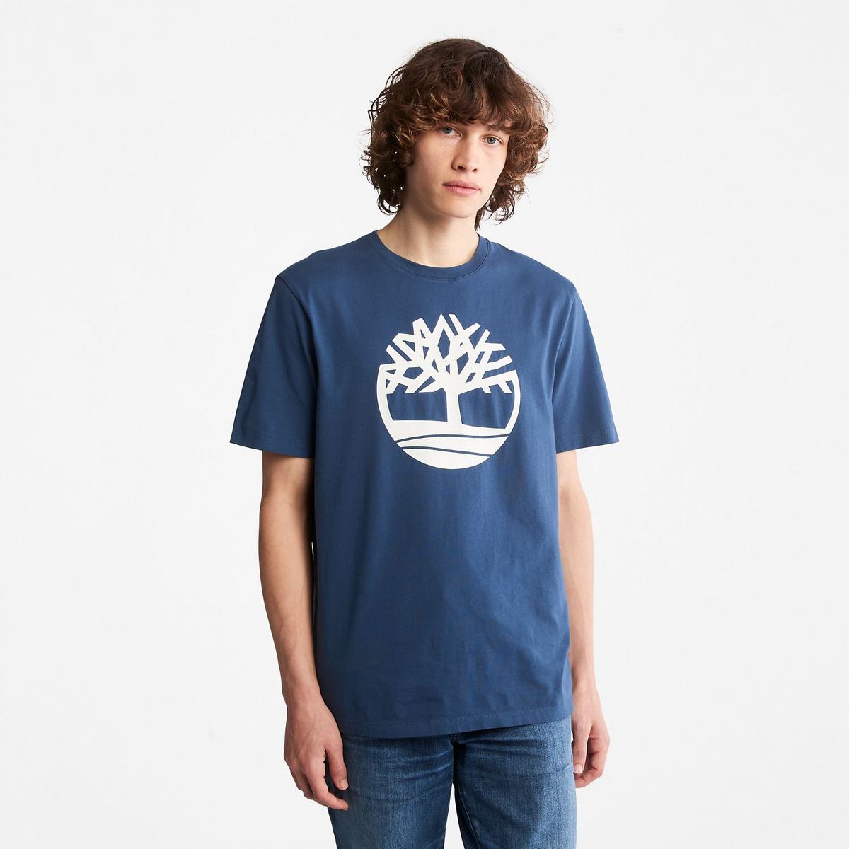 Timberland T Shirts Herre Mørkeblå | LNRD01349