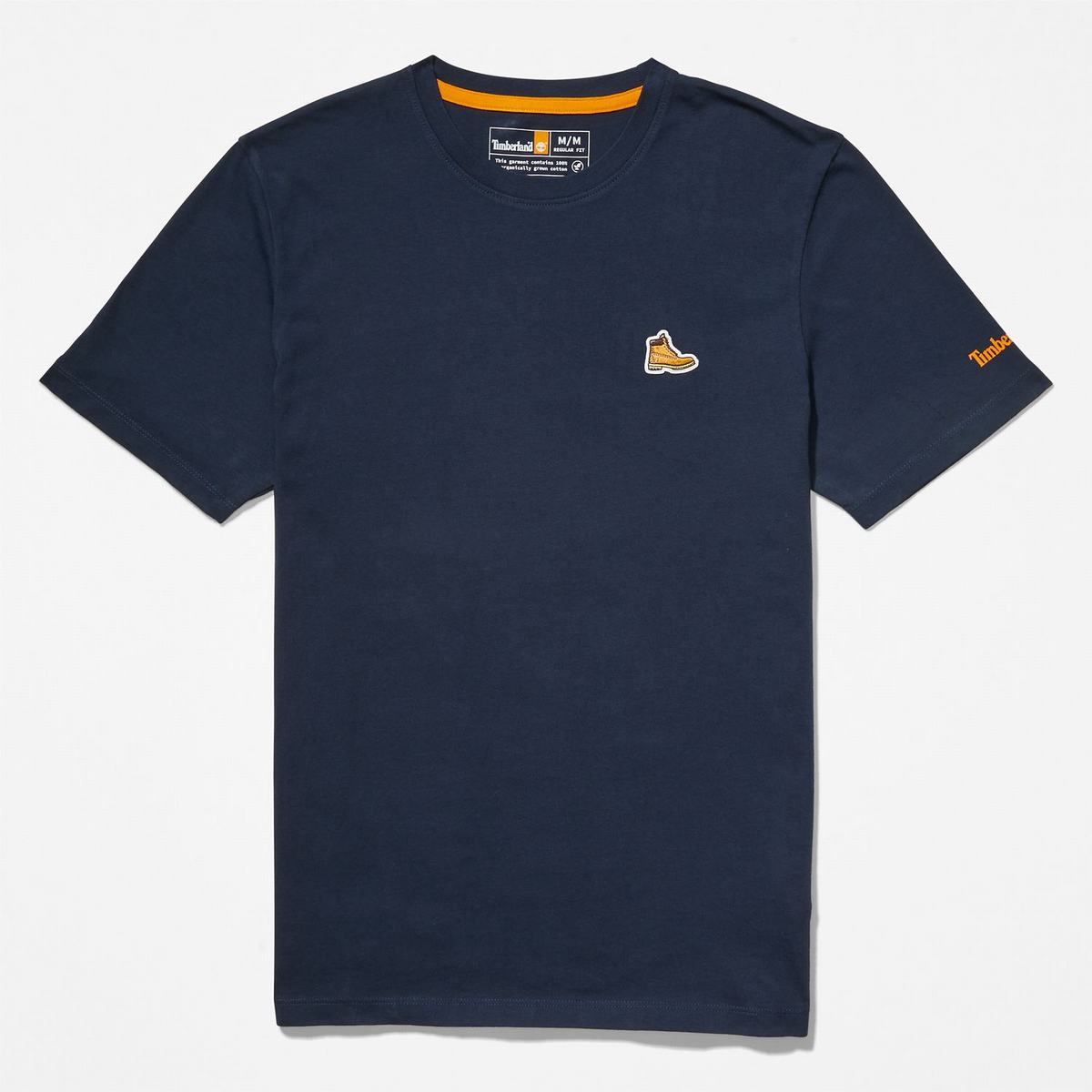 Timberland T Shirts Herre Mørkeblå | PQNK68137