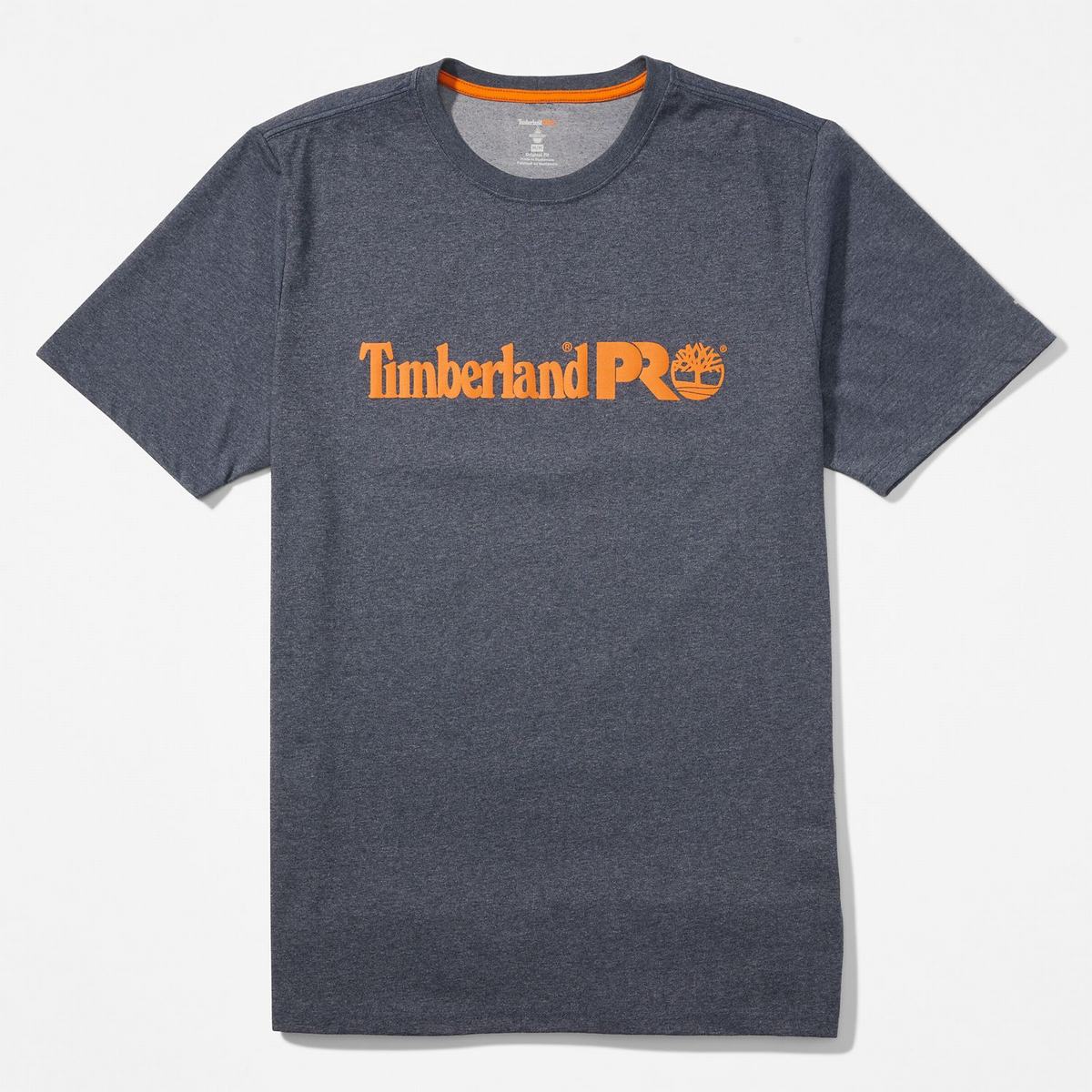 Timberland T Shirts Herre Mørkeblå | QAKT80916