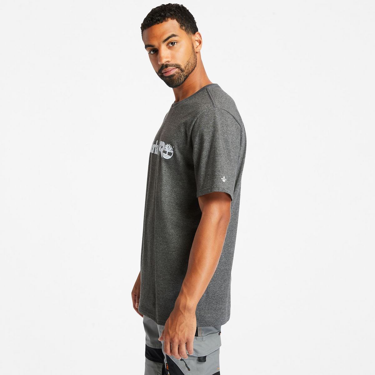 Timberland T Shirts Herre Mørkegrå | CTGQ56379