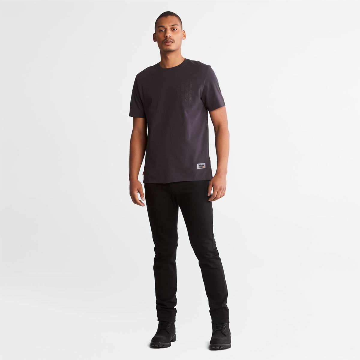 Timberland T Shirts Herre Obsidian | OMBS46751