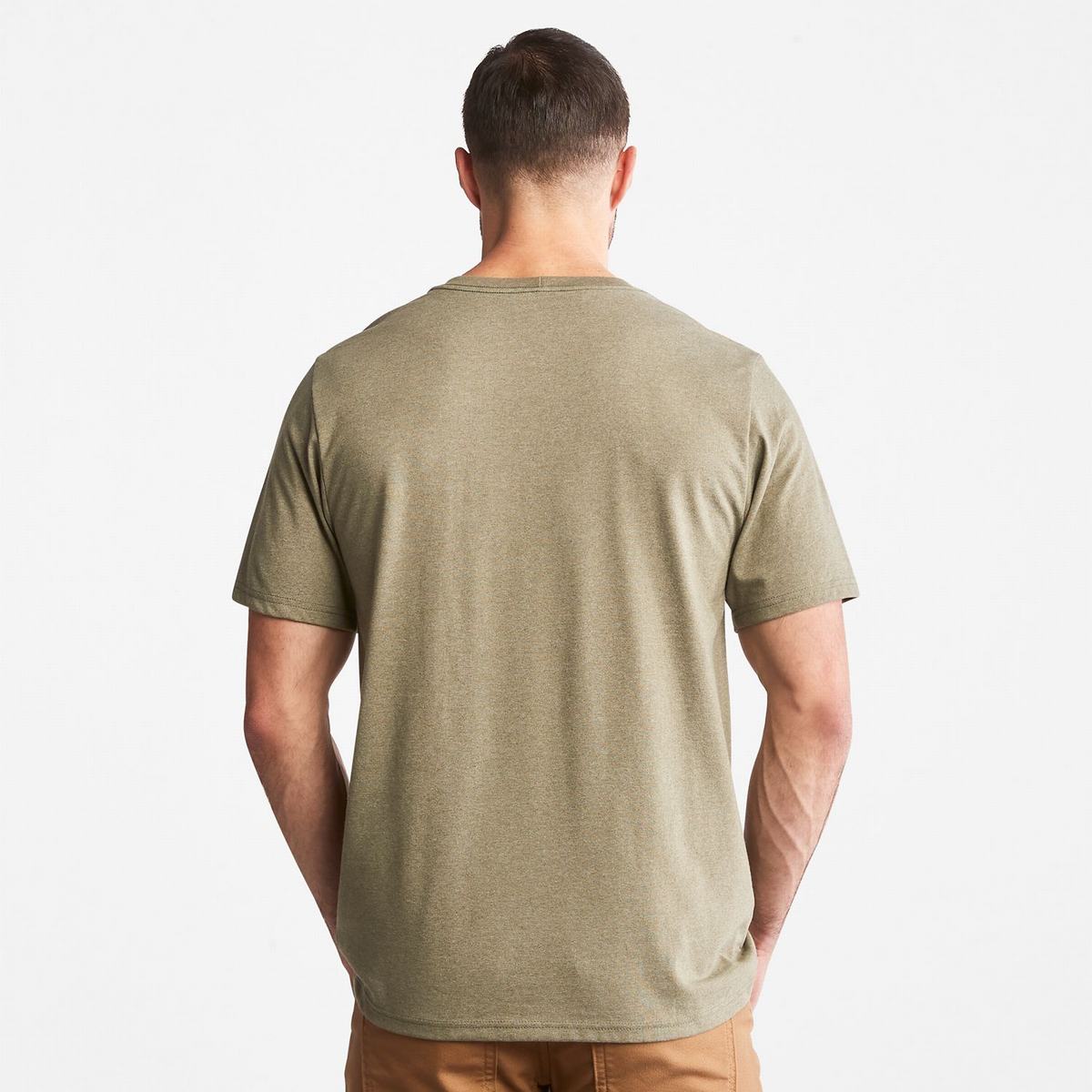 Timberland T Shirts Herre Olivengrøn | FIHK58623