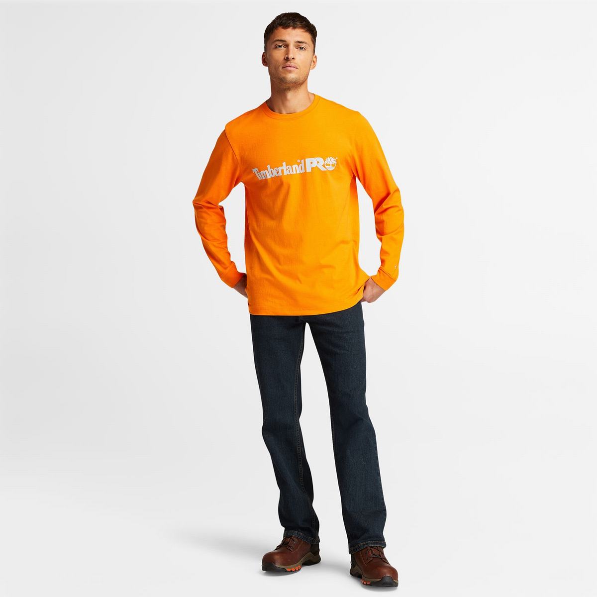 Timberland T Shirts Herre Orange | BMHU72540