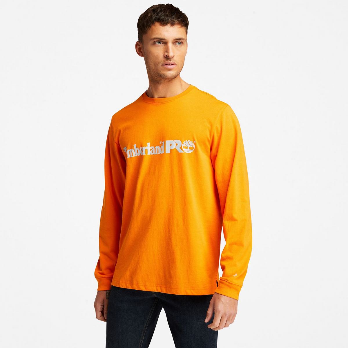 Timberland T Shirts Herre Orange | BMHU72540