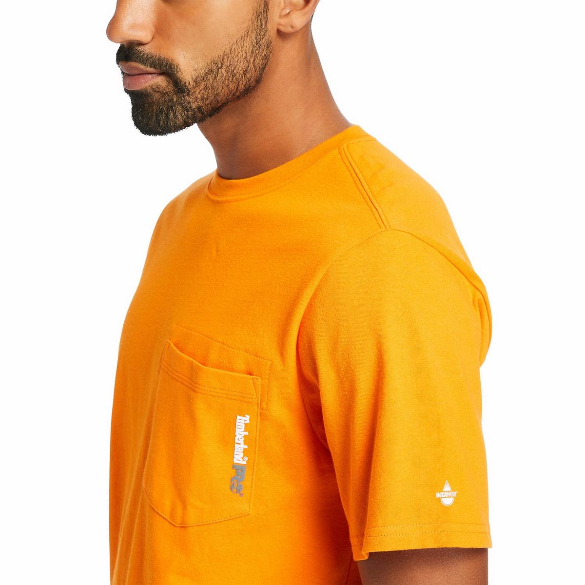 Timberland T Shirts Herre Orange | GWJY82653