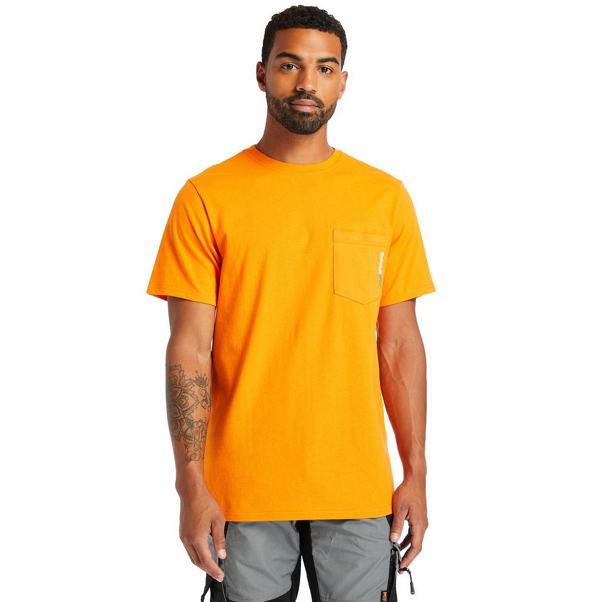 Timberland T Shirts Herre Orange | GWJY82653