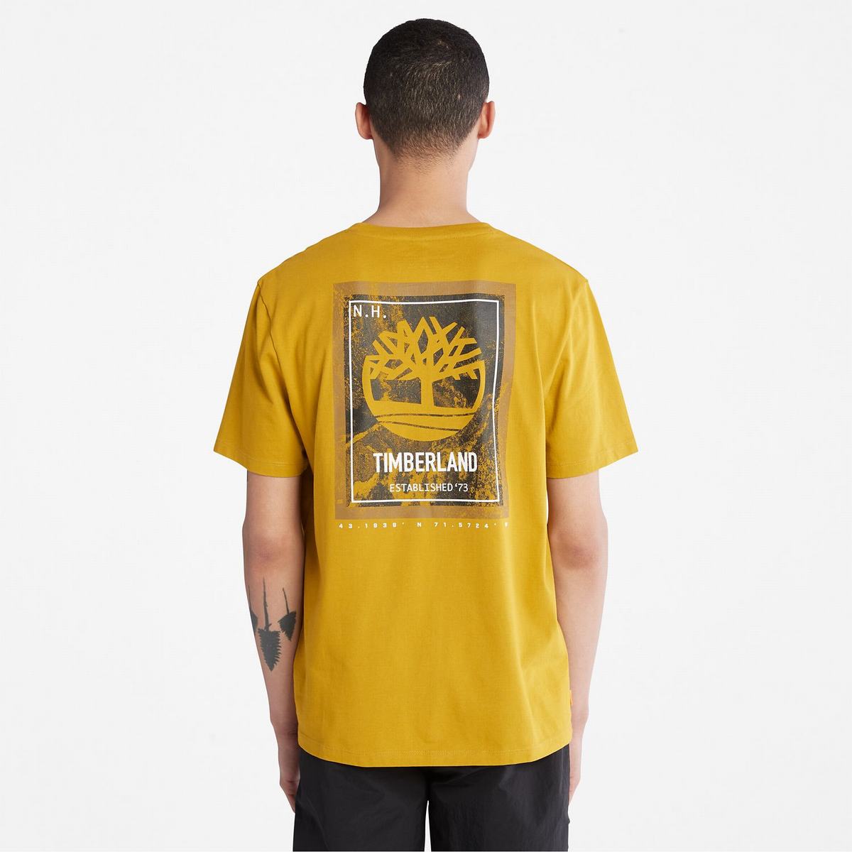 Timberland T Shirts Herre Sennep | LVAQ52681