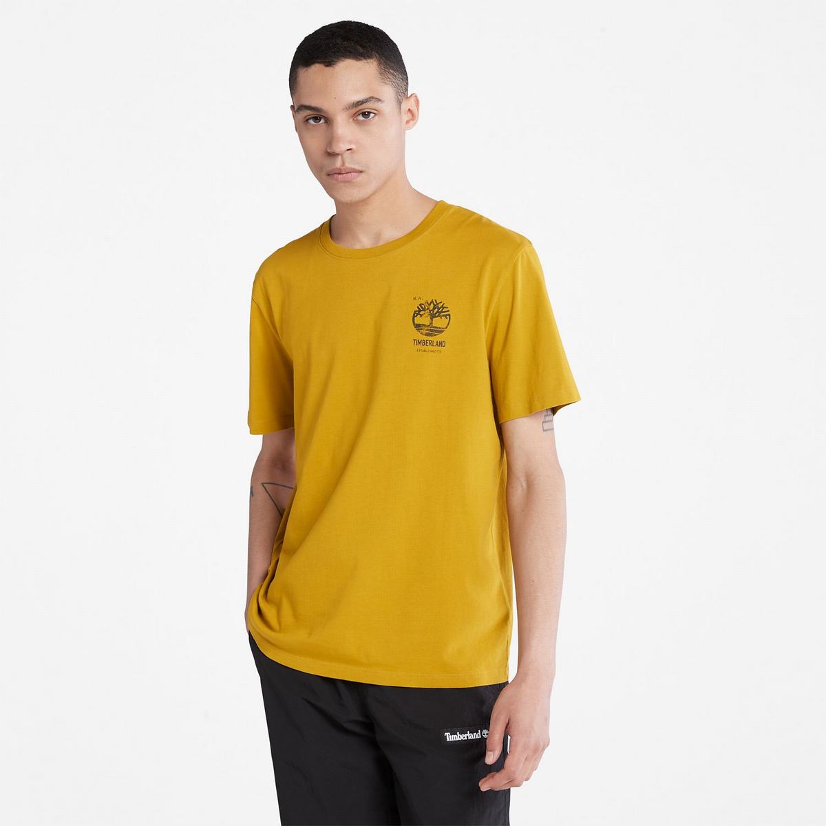 Timberland T Shirts Herre Sennep | LVAQ52681