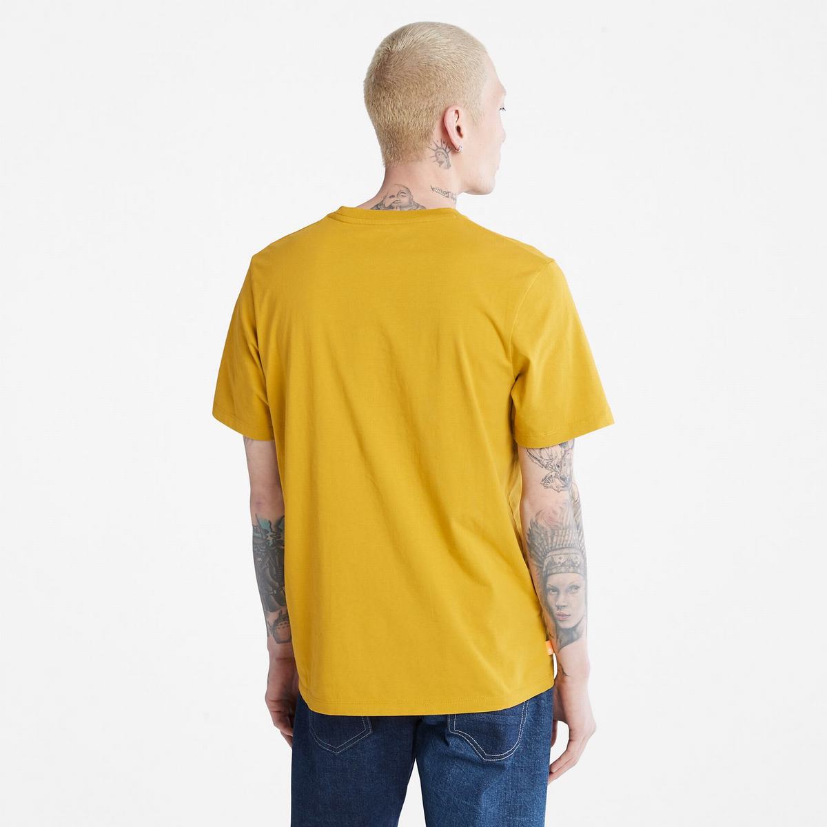 Timberland T Shirts Herre Sennep | UFNR63498