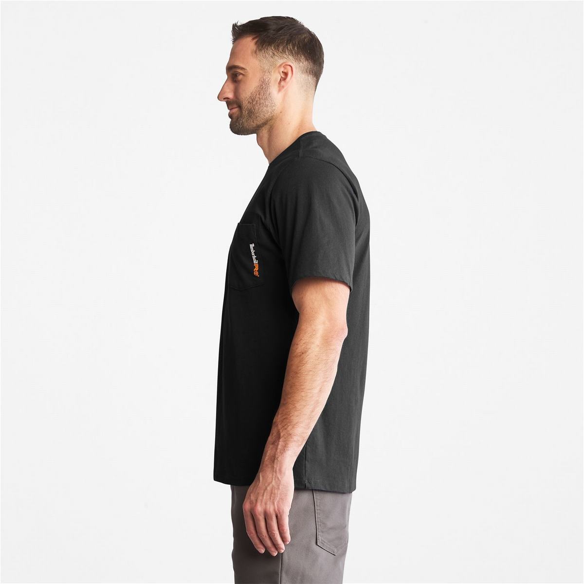 Timberland T Shirts Herre Sort | NTWJ98463