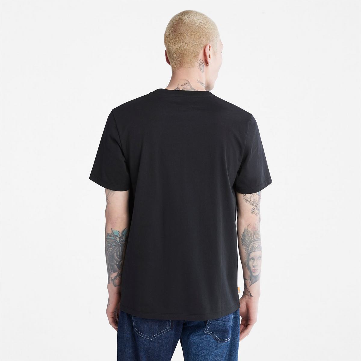 Timberland T Shirts Herre Sort | OSVY13260