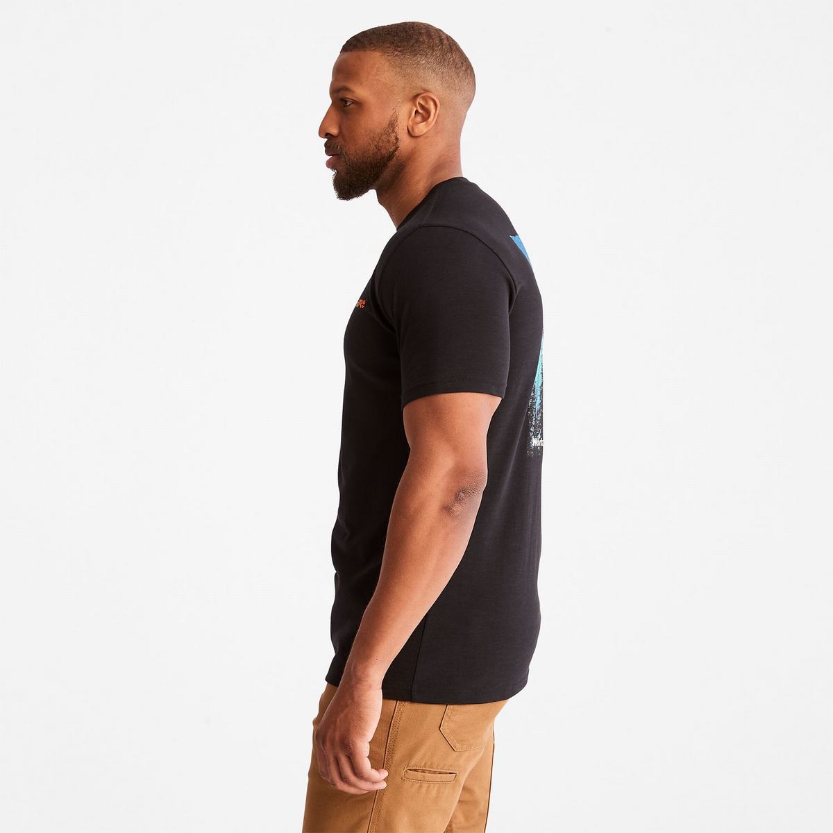 Timberland T Shirts Herre Sort | PGHU30471