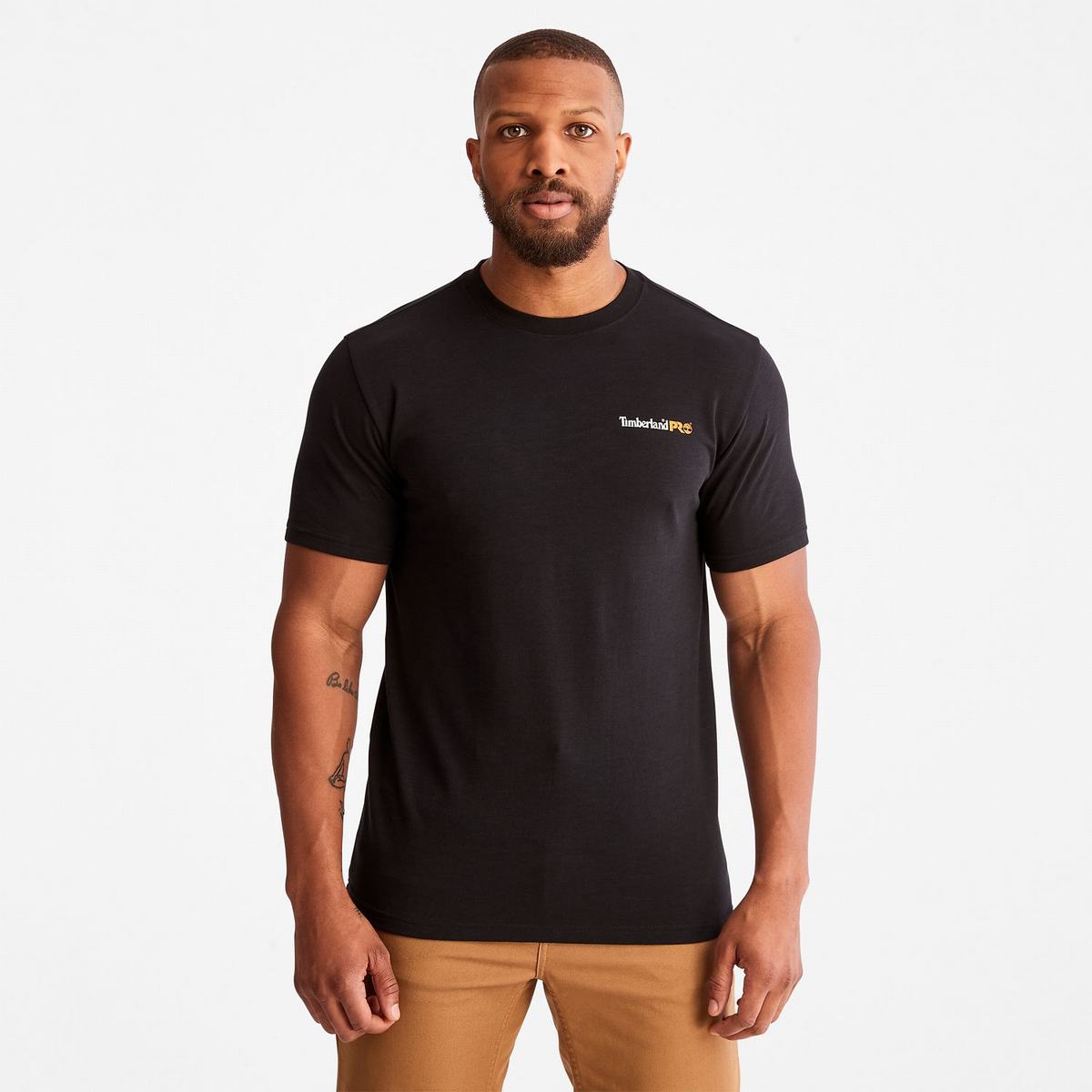 Timberland T Shirts Herre Sort | PGHU30471