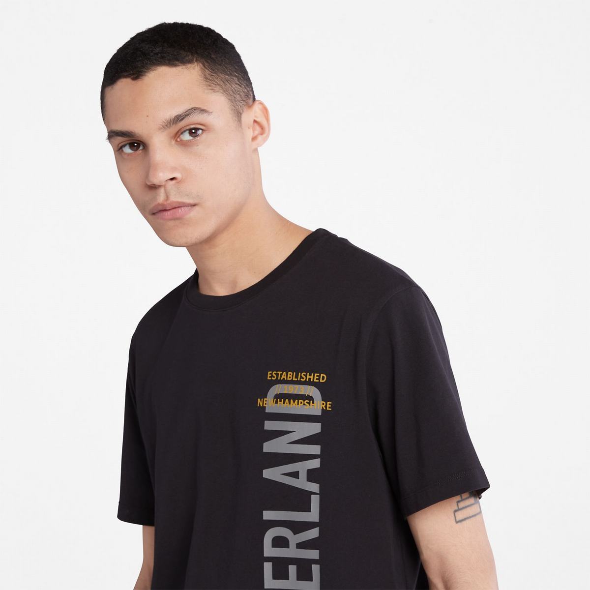 Timberland T Shirts Herre Sort | RMGD81432