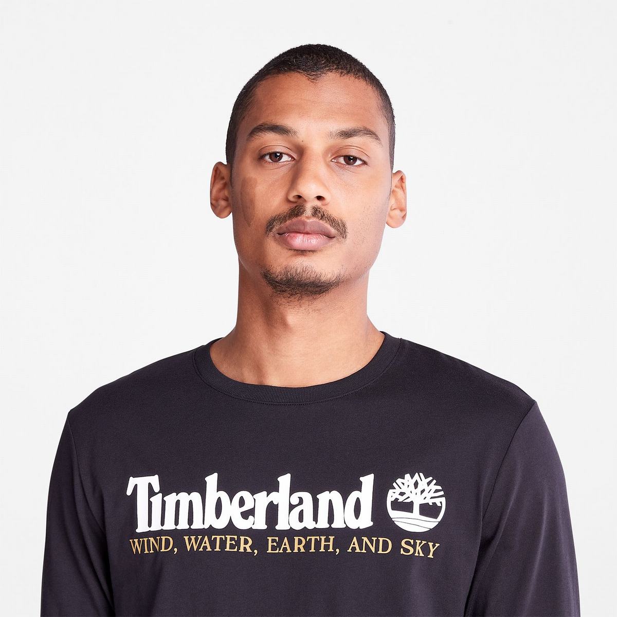 Timberland T Shirts Herre Sort | RPYK24860