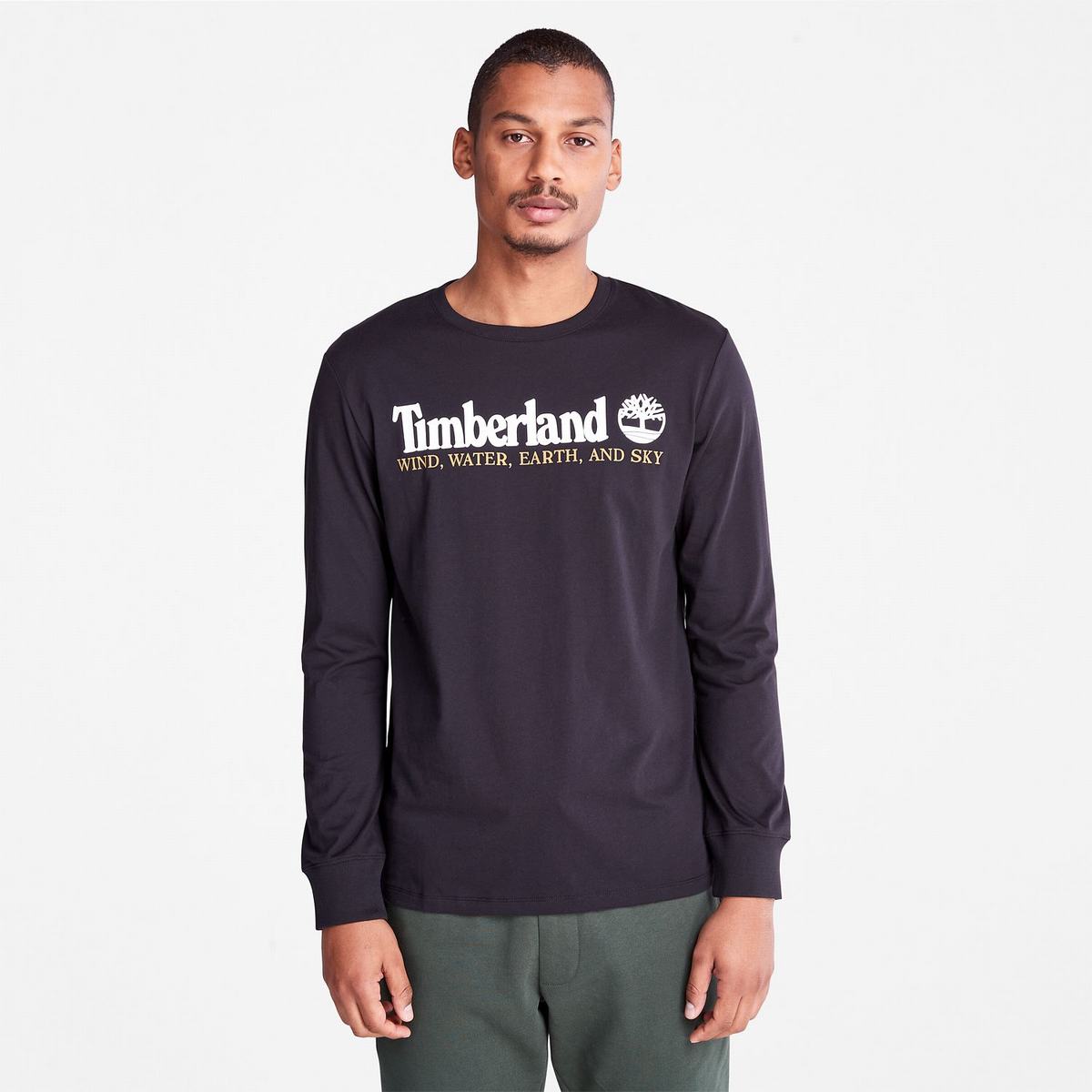 Timberland T Shirts Herre Sort | RPYK24860