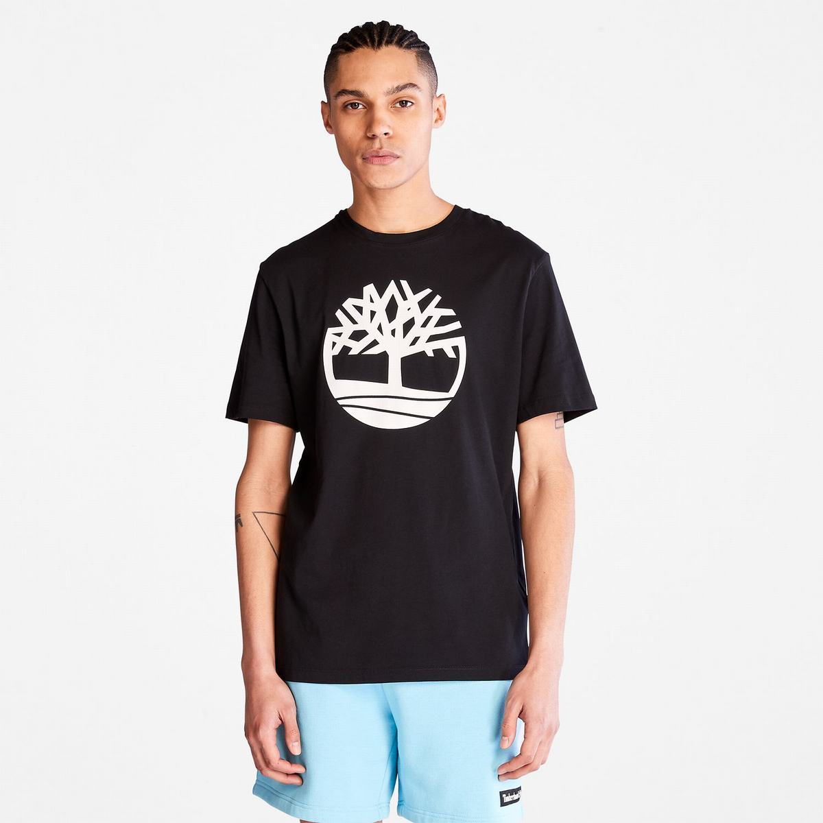 Timberland T Shirts Herre Sort | UCJZ64371