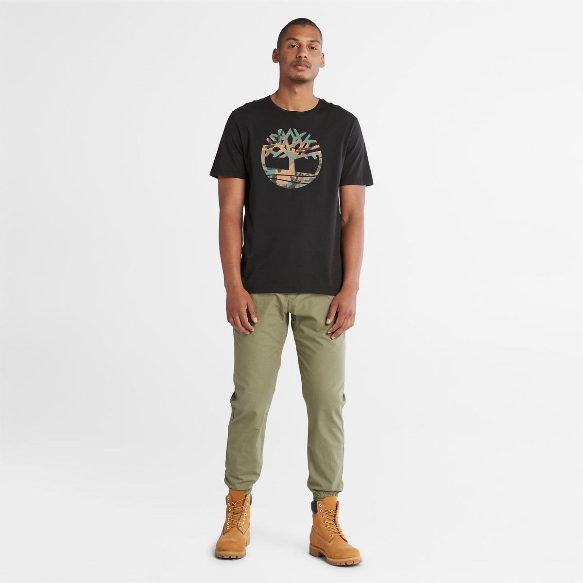 Timberland T Shirts Herre Sort | VGHC51406