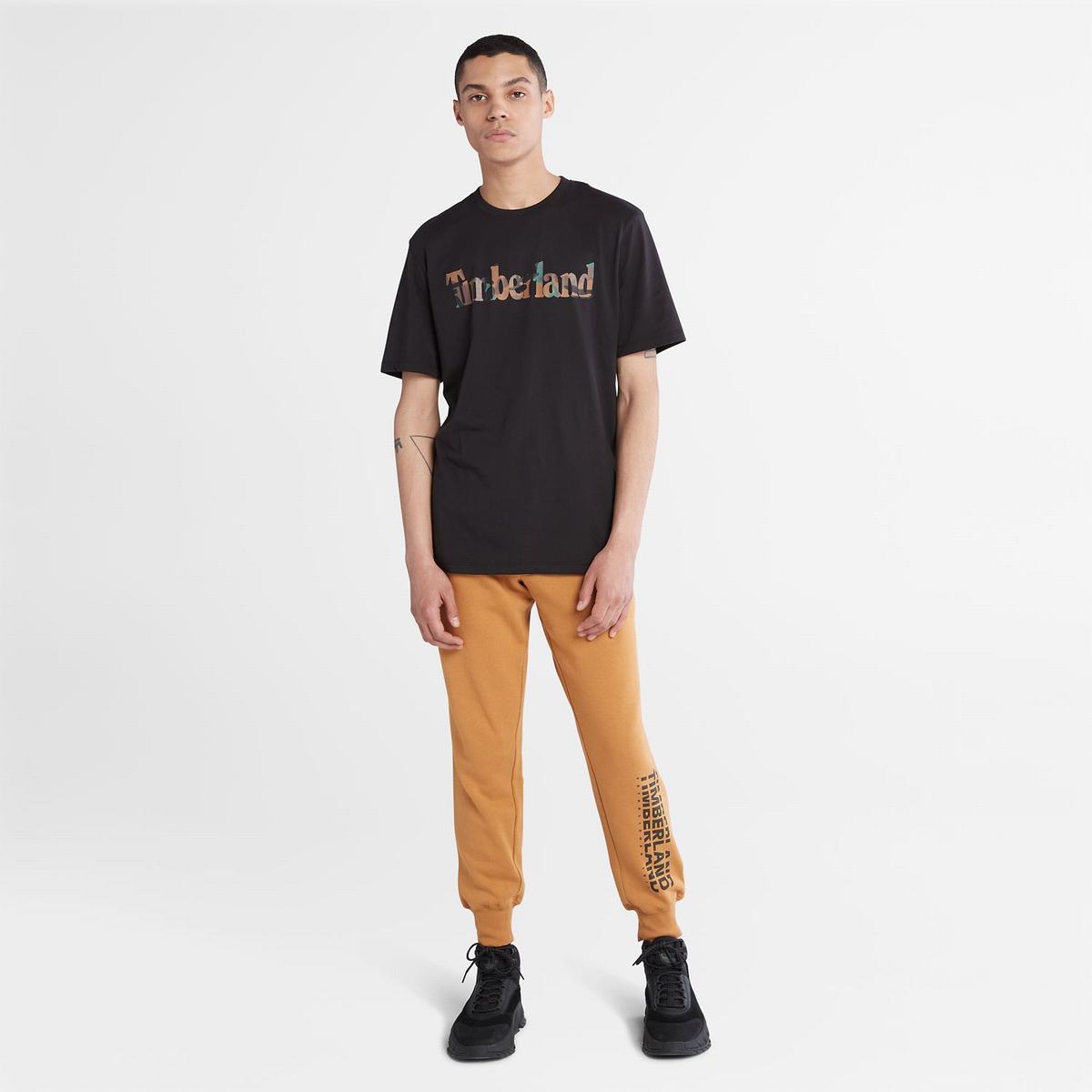 Timberland T Shirts Herre Sort | ZYLW76058