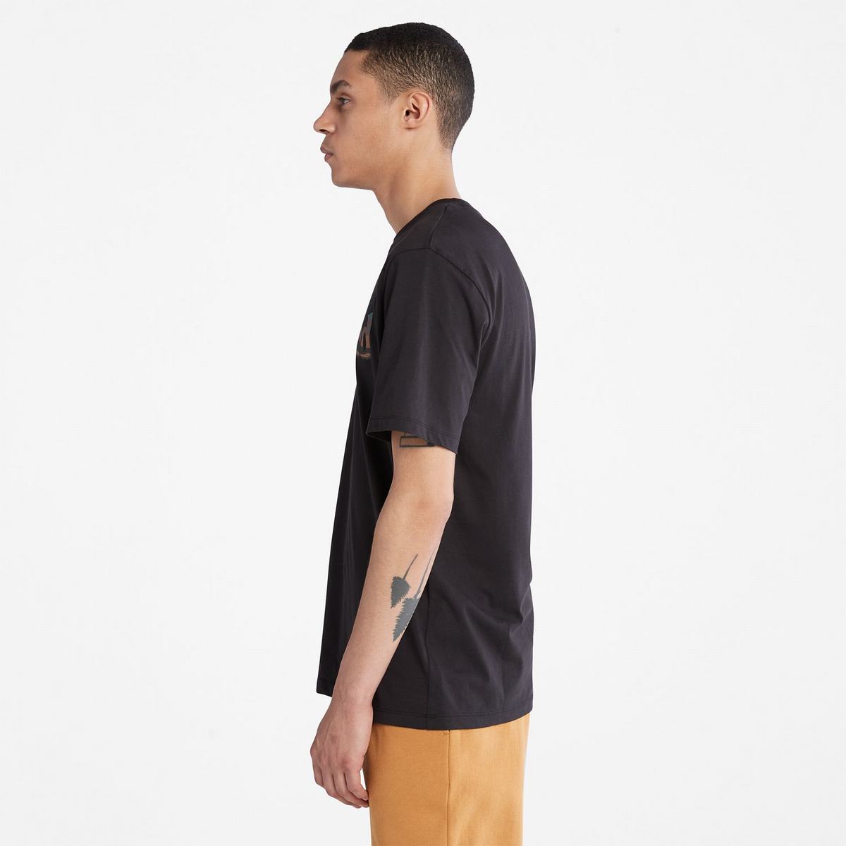 Timberland T Shirts Herre Sort | ZYLW76058