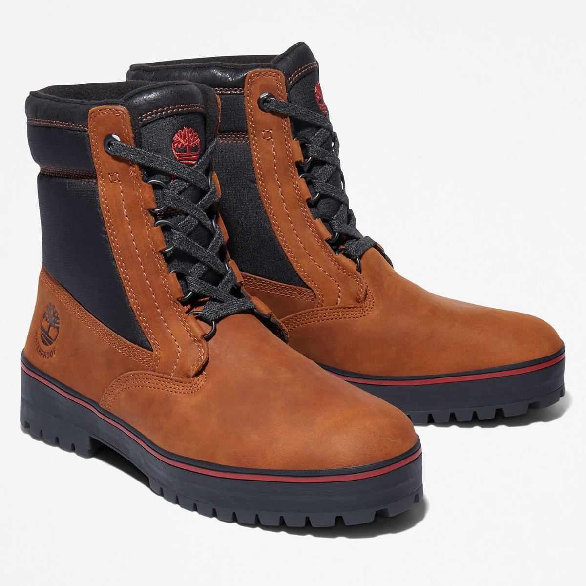 Timberland Vandtætte Boots Vandtætte Støvler Herre Rød | KREY34286