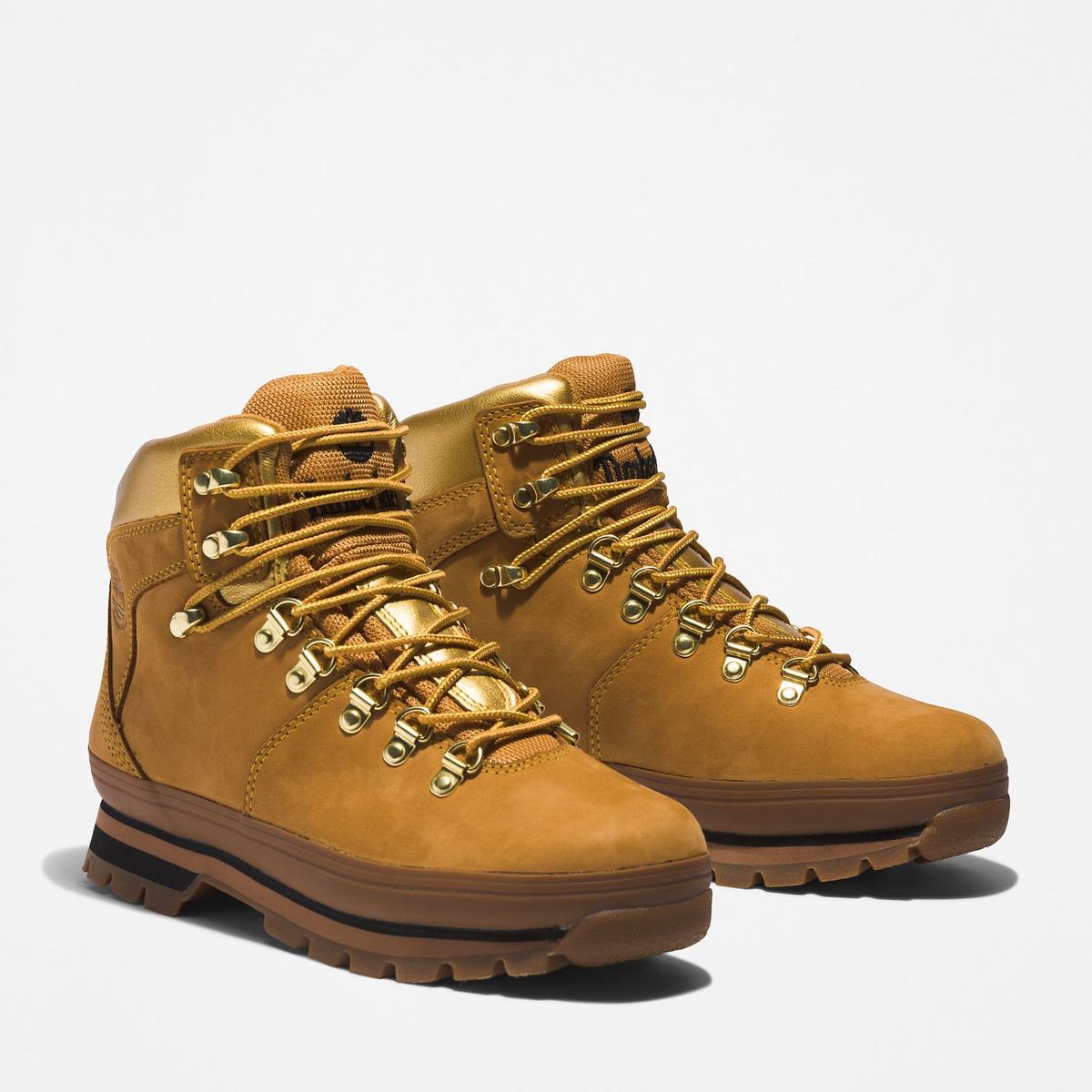 Timberland Vandtætte~Vandre Boots Vandrestøvler Dame Brune Guld | KLPX63970